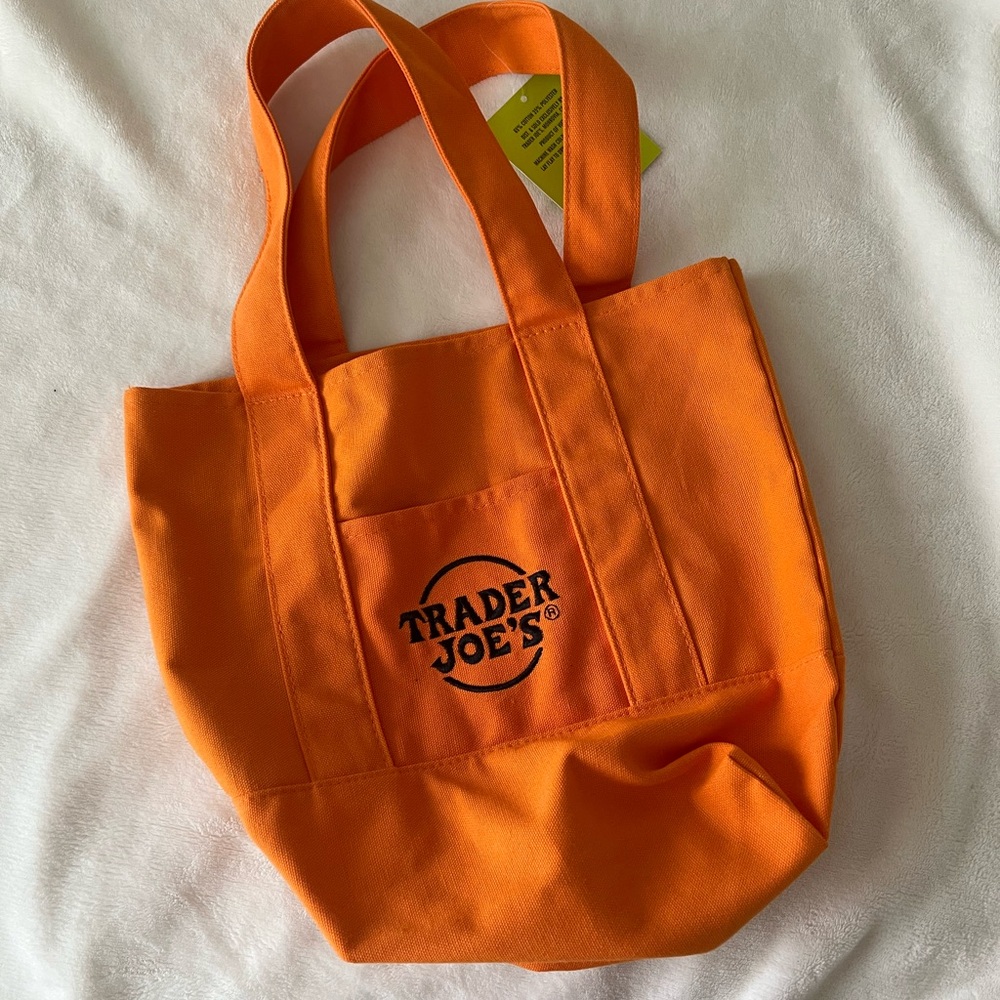 Trader Joe's Orange Tote Bag